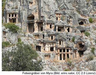 Felsengrab in Myra  Lykien-T�rkei 